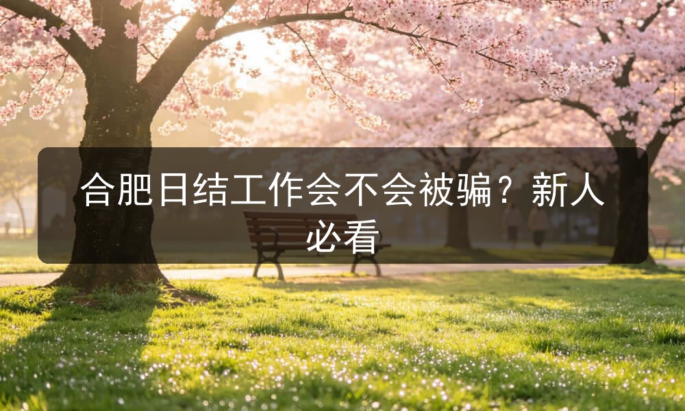 合肥日结工作会不会被骗？新人必看